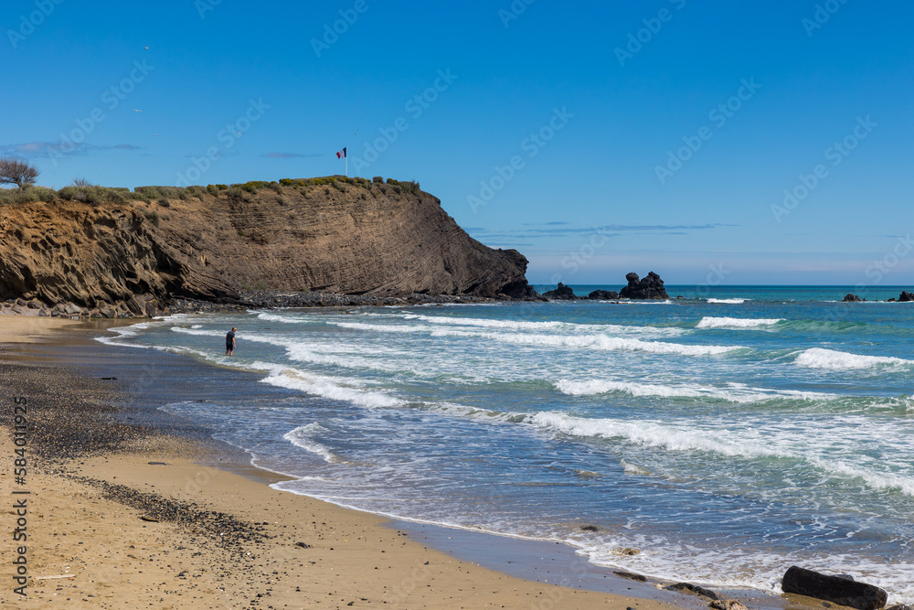 Vue sur la Pointe du Cap d'Agde depuis la Plage de La Plagette