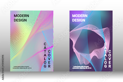 Creative background from abstract lines to create a fashionable abstract cover.