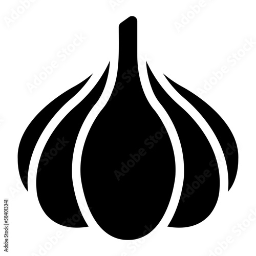garlic glyph icon