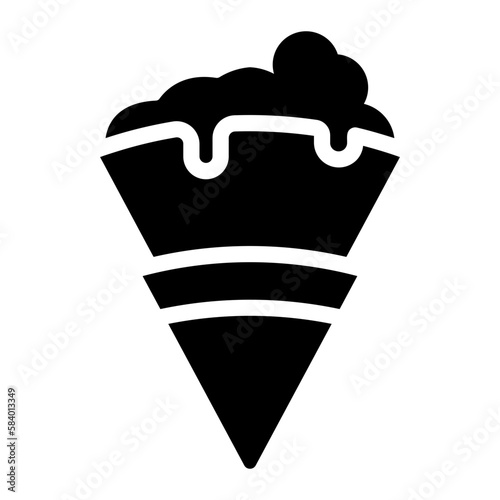 crepe glyph icon