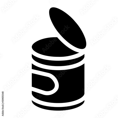 canned food glyph icon