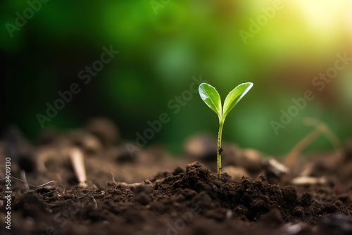 plant in the ground growth life earth nature 