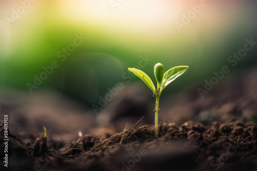 plant in the ground growth life earth nature 