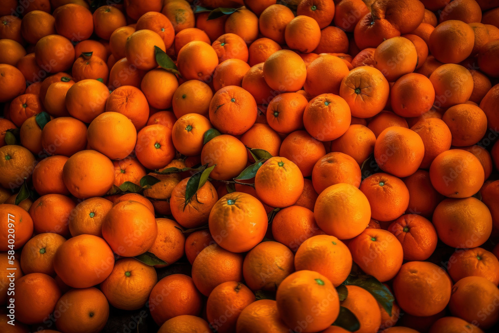 oranges in the market
