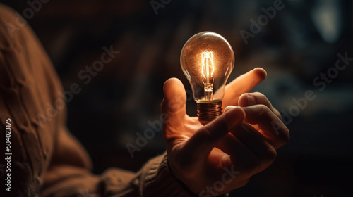 light bulb in hand 