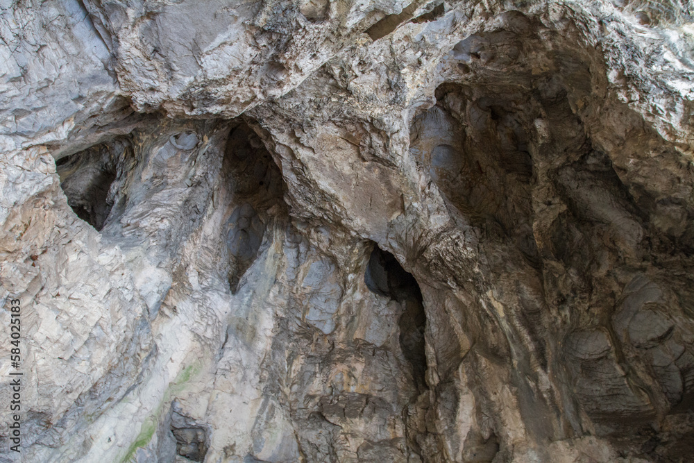 Ceiling of cave.