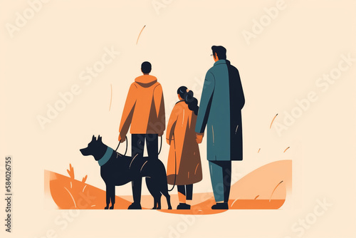 vector of agroup of people in the park
 photo
