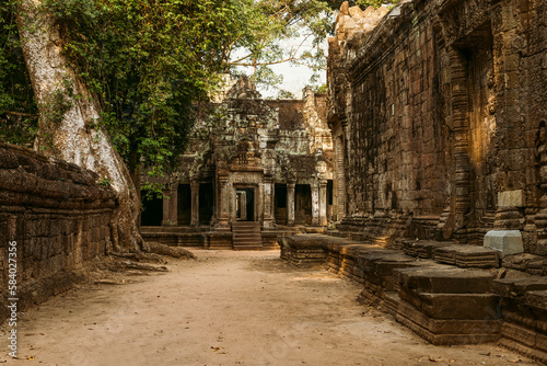 Angkor wat temple ruins  Cambodia