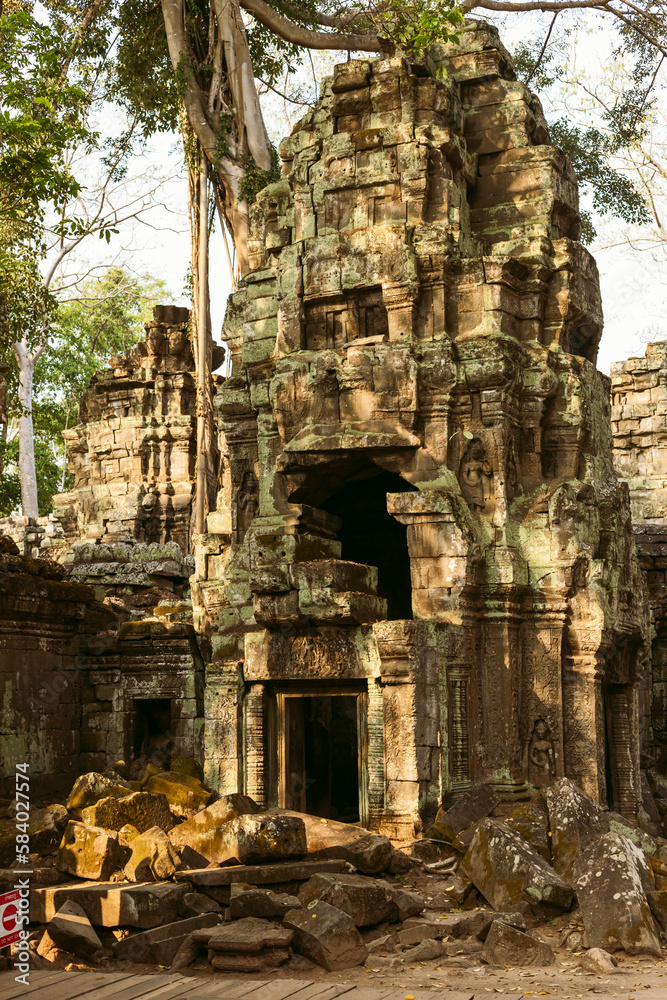 Fototapeta premium Angkor wat temple ruins, Cambodia
