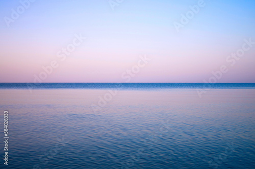 Fototapeta Naklejka Na Ścianę i Meble -  sea horizon in the early morning, background texture