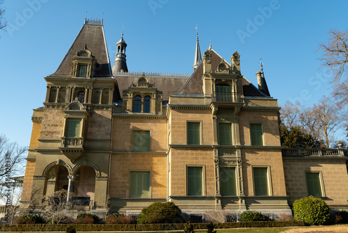 Castle Huenegg in Hilterfingen in Switzerland photo