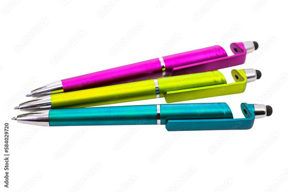 Elegant stylus pen for typing on digital tablets on white background. Elegant stylus pen for typing on digital tablets on white background.