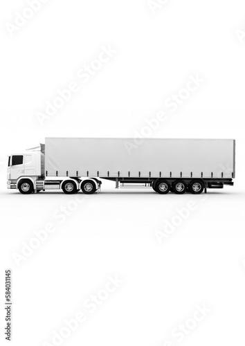 truck isolated on white