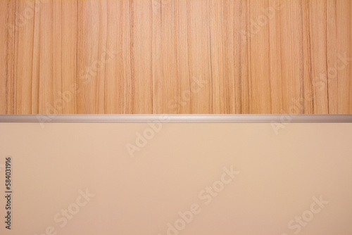 Texture of wood and white desk.