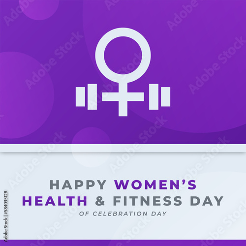 National Women's Health and Fitness Day Celebration Vector Design Illustration for Background, Poster, Banner, Advertising, Greeting Card