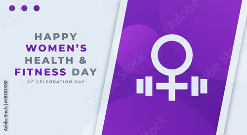National Women's Health and Fitness Day Celebration Vector Design Illustration for Background, Poster, Banner, Advertising, Greeting Card