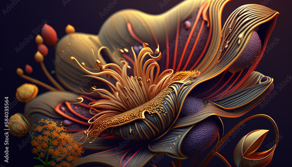 Obraz premium pink ddigitalsy blossom close-up flower macro shot