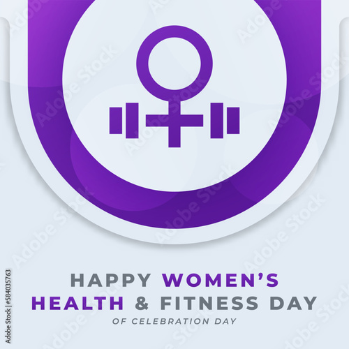 National Women's Health and Fitness Day Celebration Vector Design Illustration for Background, Poster, Banner, Advertising, Greeting Card