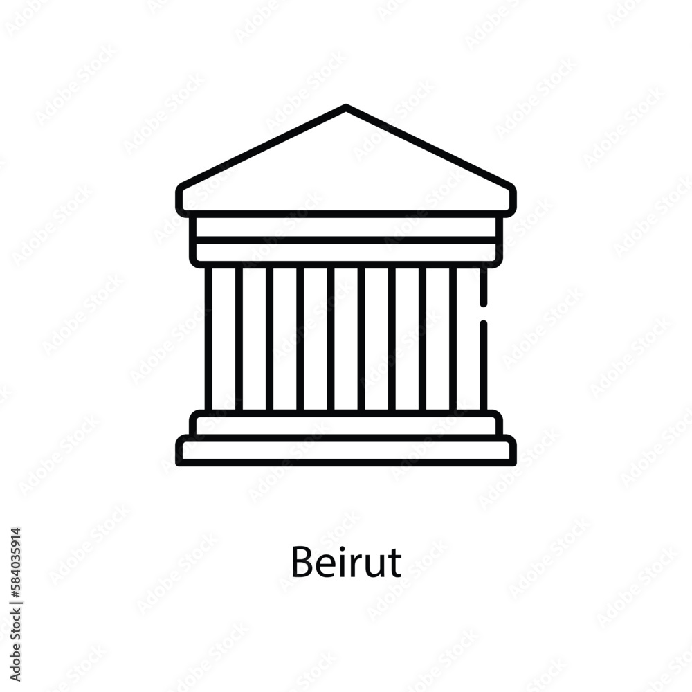 Beirut icon. Suitable for Web Page, Mobile App, UI, UX and GUI design. Beirut icon. Suitable for Web Page, Mobile App, UI, UX and GUI design.