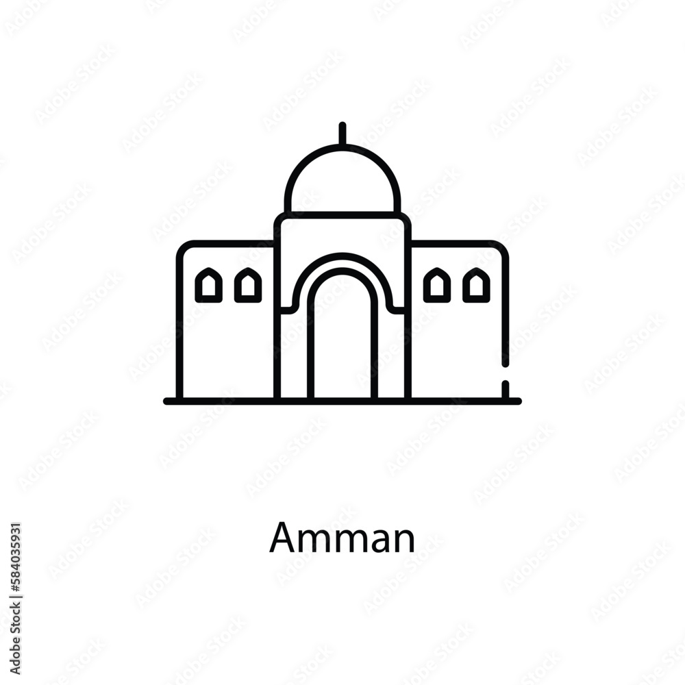 Amman icon. Suitable for Web Page, Mobile App, UI, UX and GUI design. Amman icon. Suitable for Web Page, Mobile App, UI, UX and GUI design.