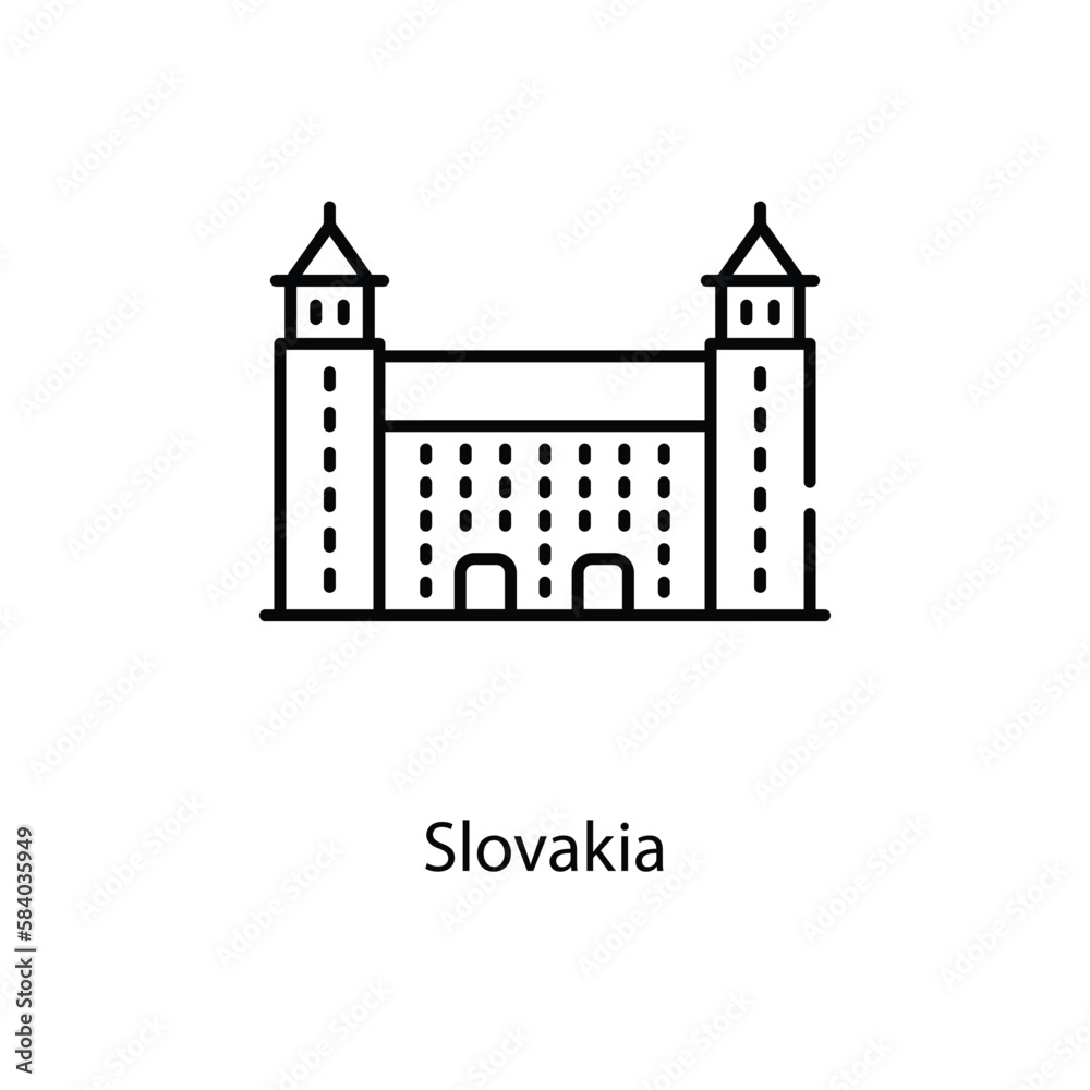 Slovakia icon. Suitable for Web Page, Mobile App, UI, UX and GUI design.