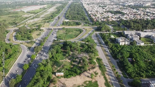 View of Zero Point, Islamabad, Pakistan City: Islamabad Country: Pakistan - Month: Nov Date: 26th Year: 2022 photo