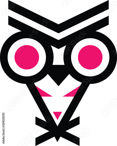 double imagery of an owl and a rat head
