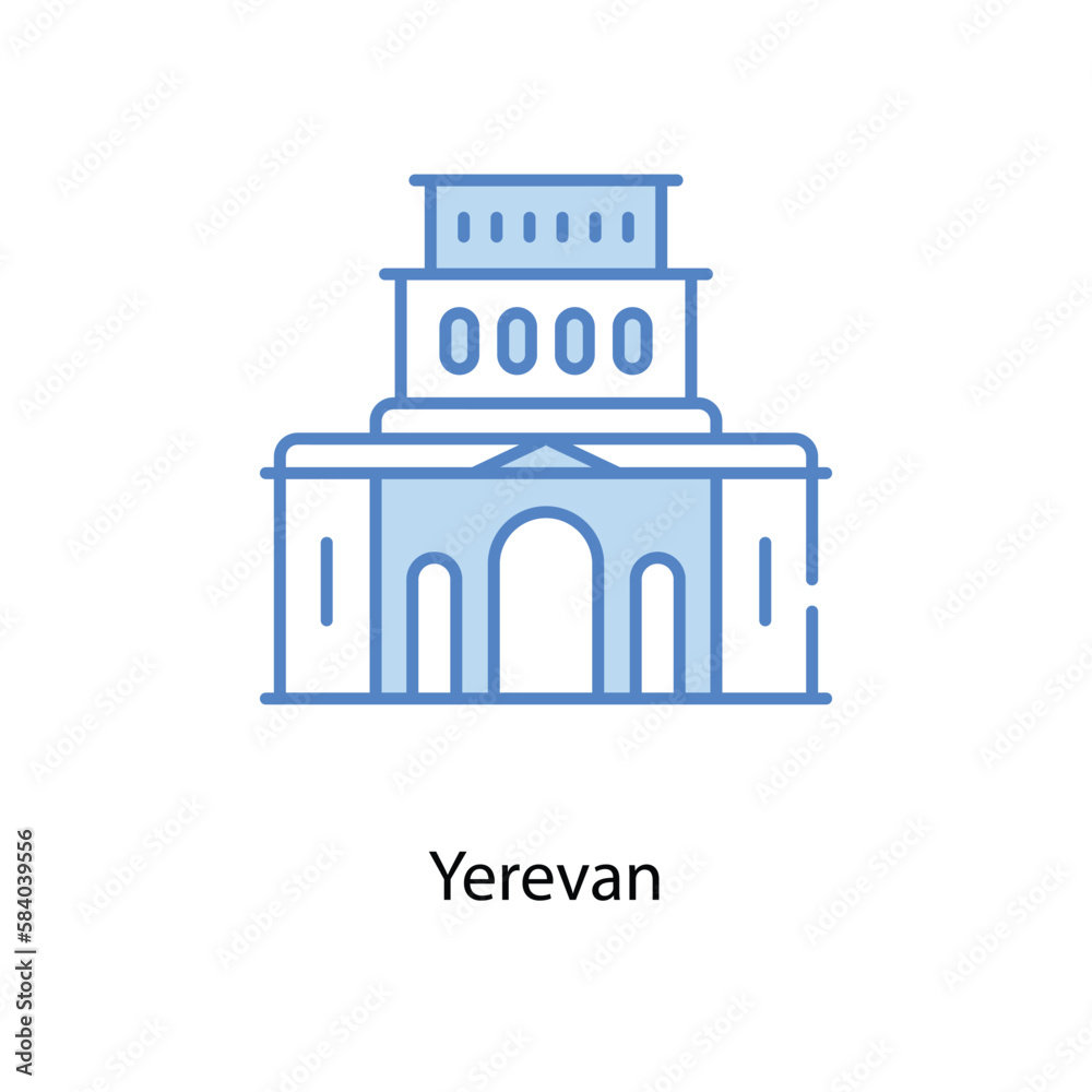 Yerevan icon. Suitable for Web Page, Mobile App, UI, UX and GUI design.