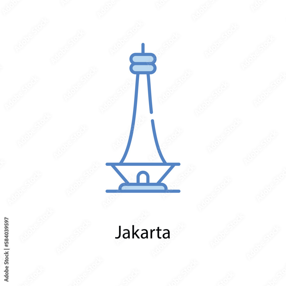 Jakarta icon. Suitable for Web Page, Mobile App, UI, UX and GUI design. Jakarta icon. Suitable for Web Page, Mobile App, UI, UX and GUI design.