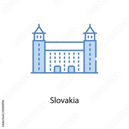 Slovakia icon. Suitable for Web Page  Mobile App  UI  UX and GUI design.