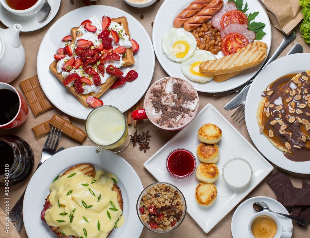 breakfast on the table breakfast on the table