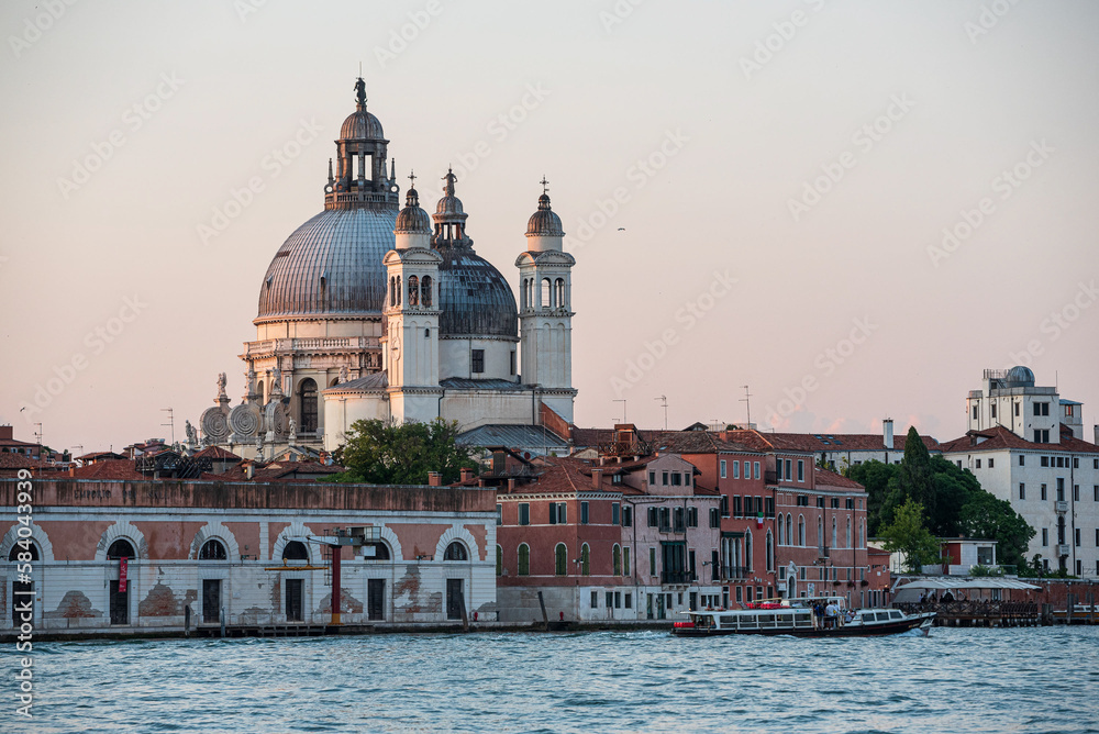 coastline view of the venetian St. Mark´s Basilica 