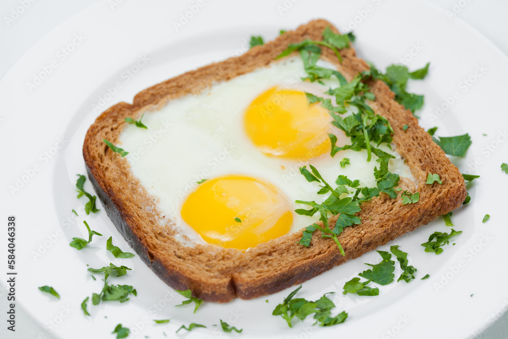 fried egg and toast fried egg and toast