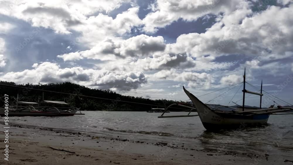 Tropical Beach Landscape Timelapse, Philippines Tropical Beach Landscape Timelapse, Philippines