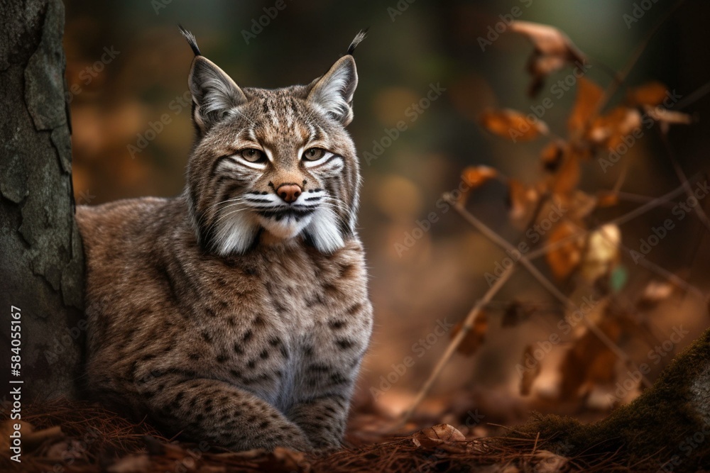 Fototapeta premium Bobcat Generative AI