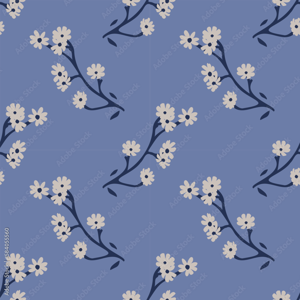 Seamless floral branches Seamless floral branches