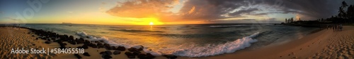 Sunset over the beach  © Kyri