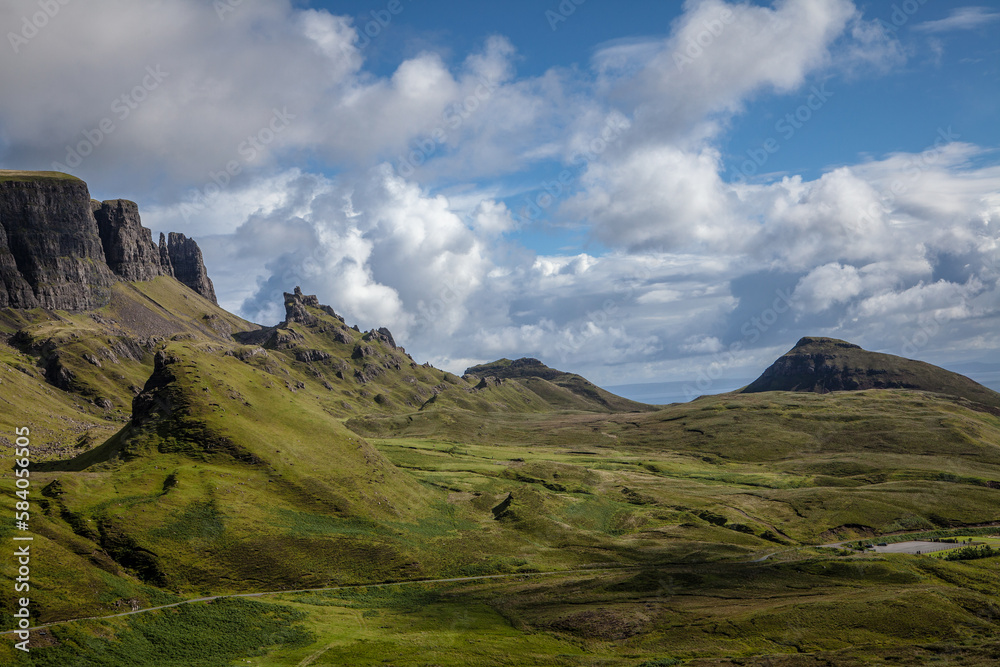 Der Quiraing auf der Isle of Skye in Schottland Der Quiraing auf der Isle of Skye in Schottland
