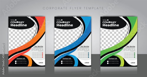Modern corporate flyer template