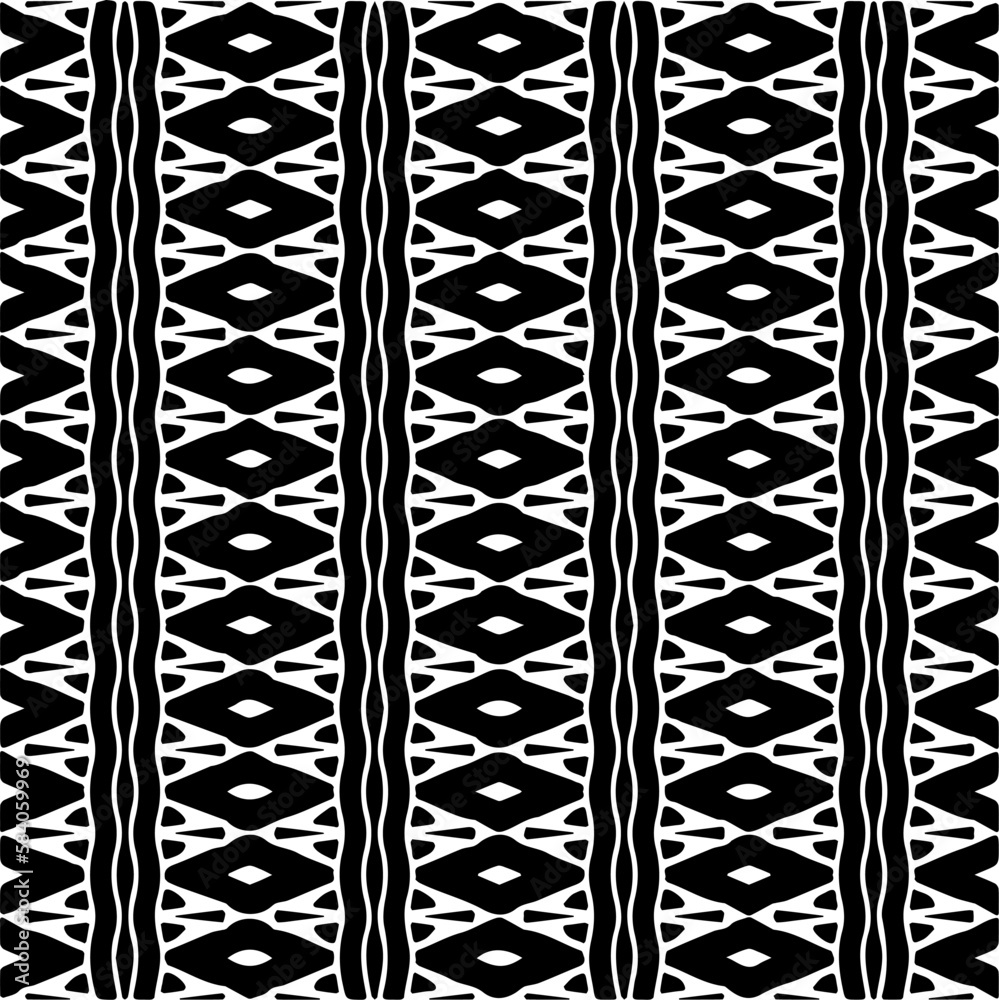 Vector geometric seamless pattern. Minimal ornamental background with abstract shapes. Black and white texture. Simple abstract ornament background. Dark repeat design for decor, fabric, cloth. Vector geometric seamless pattern. Minimal ornamental background with abstract shapes. Black and white texture. Simple abstract ornament background. Dark repeat design for decor, fabric, cloth.