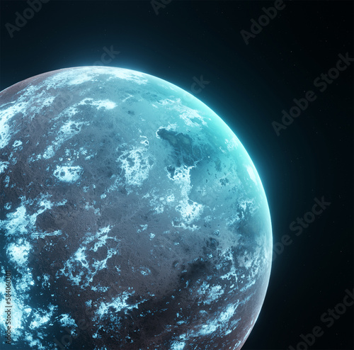 Planet, space, 3d illustration, 3d rendering