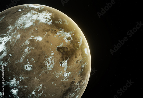 Planet, space, 3d illustration, 3d rendering