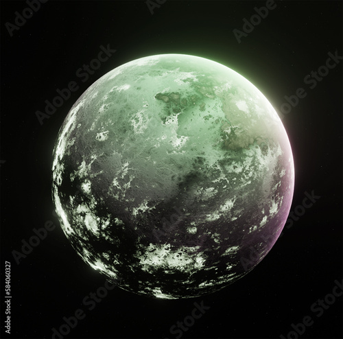 Planet, space, 3d illustration, 3d rendering