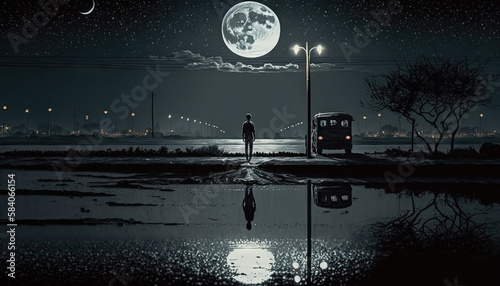 a walk in the moonlight 