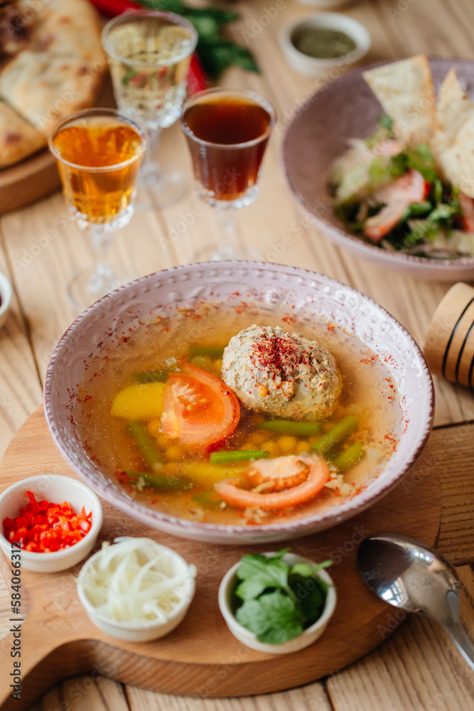 vegetable soup with meat vegetable soup with meat