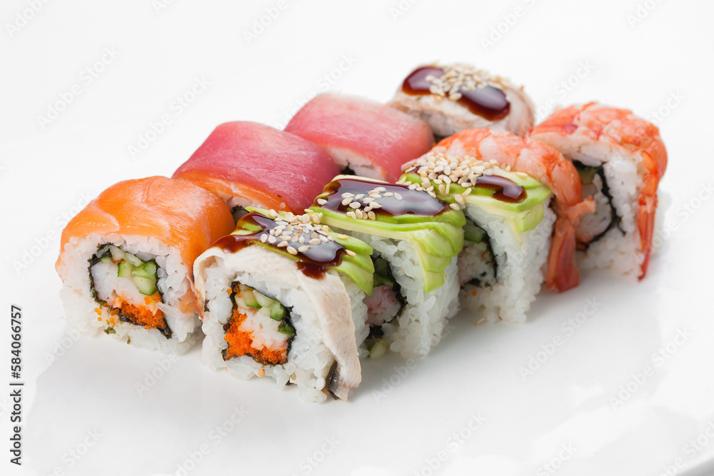 sushi on a plate sushi on a plate