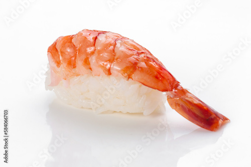 Sushi nigiri isolated on white background, traditional Japanese cuisine, Japanese sushi