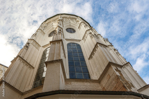 Detail view of Saint Stephan  s cathedral in Passau  bavaria