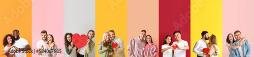 Collection of happy couples...