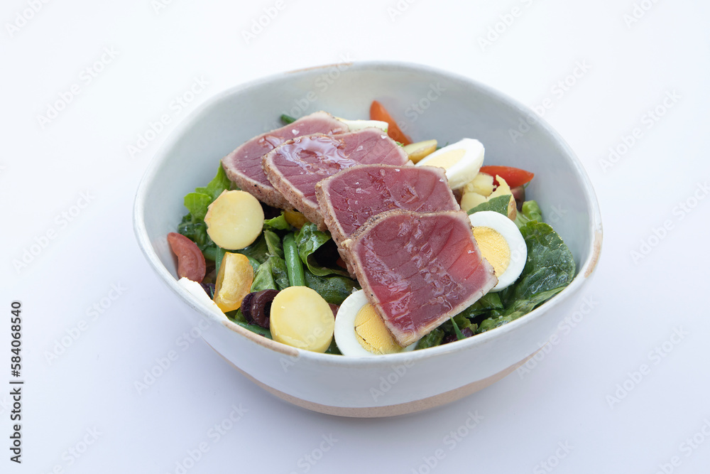 Salad Niçoise is a French salad 